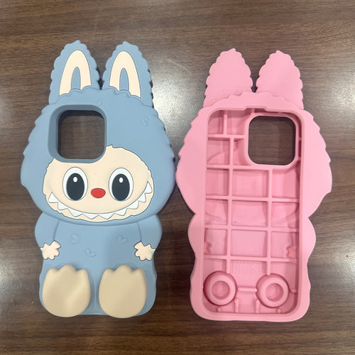 Creative and Cute Silicone Apple iPhone Protective Case, 17cm Doll-Shaped, Anti-Drop Phone Shell Suitable for iPhone