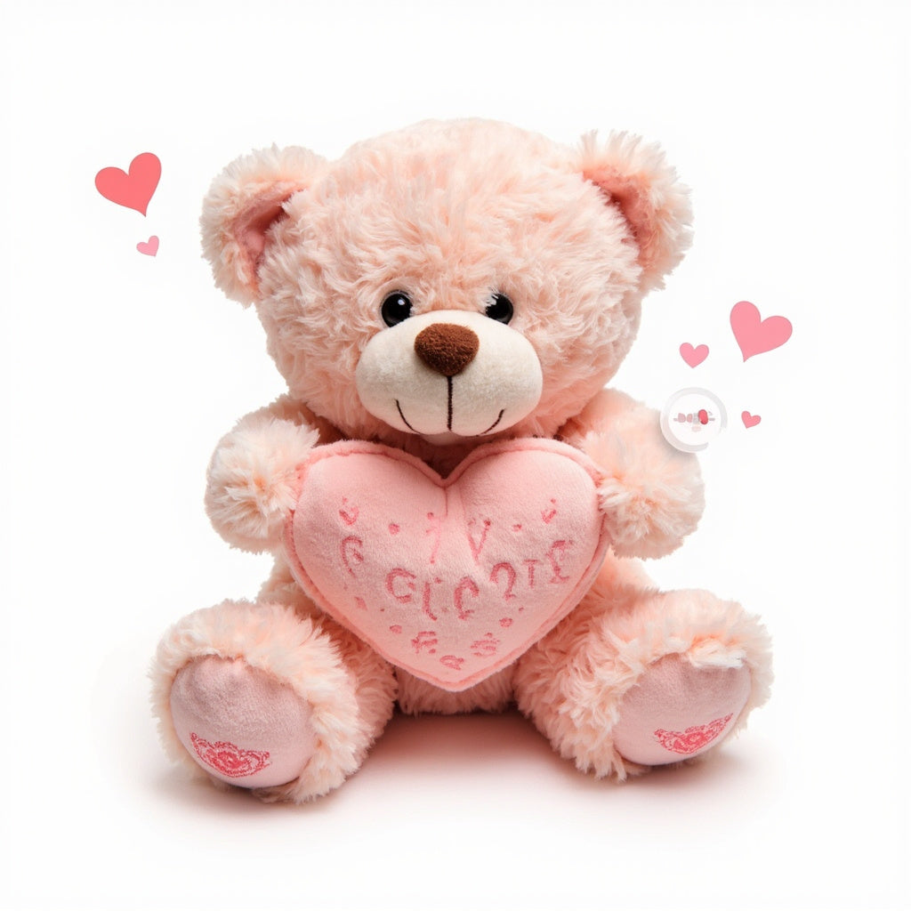 Love Bear - Heart Shaped Plush with Voice Messages - botneva AI Toy