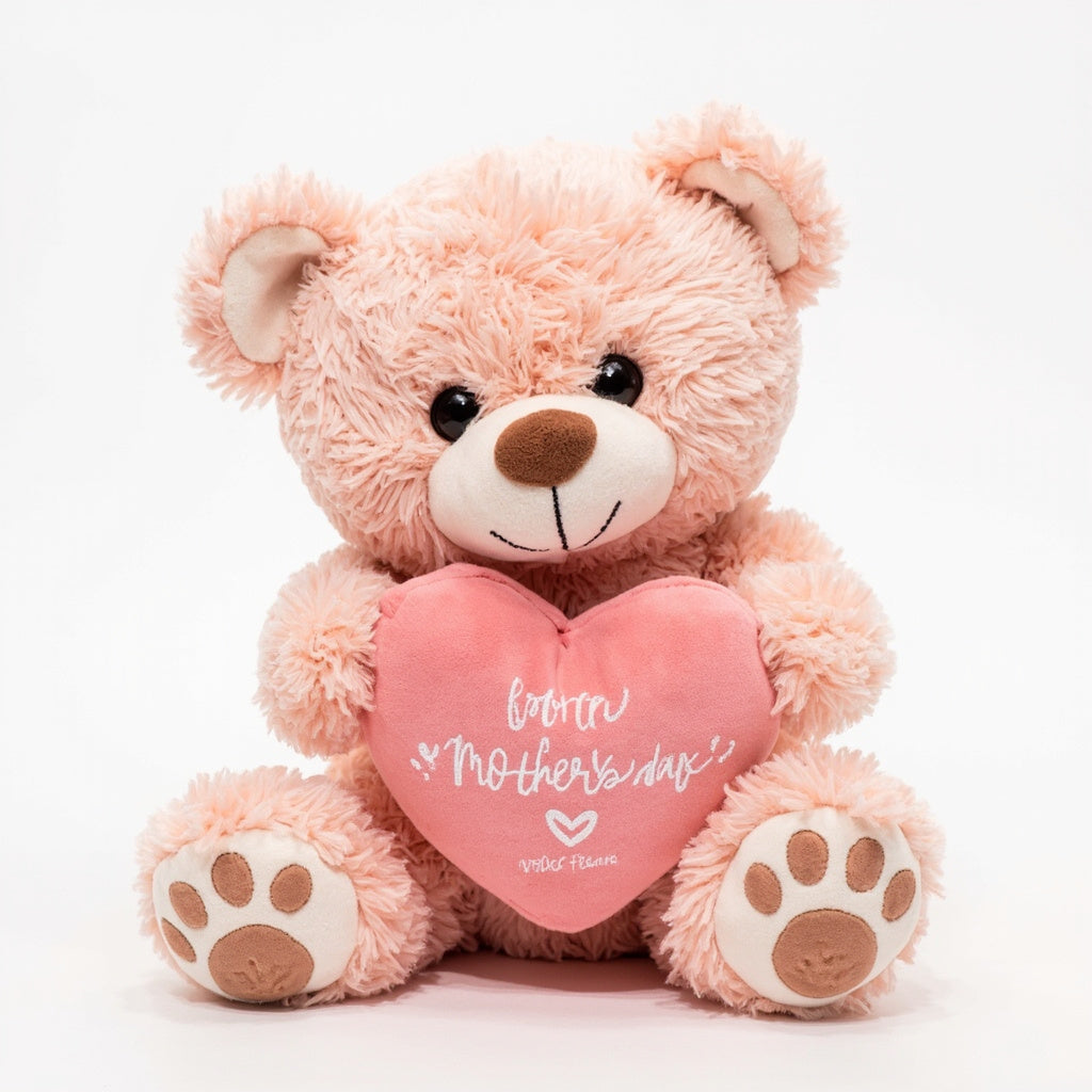Love Bear - Heart Shaped Plush with Voice Messages - botneva AI Toy