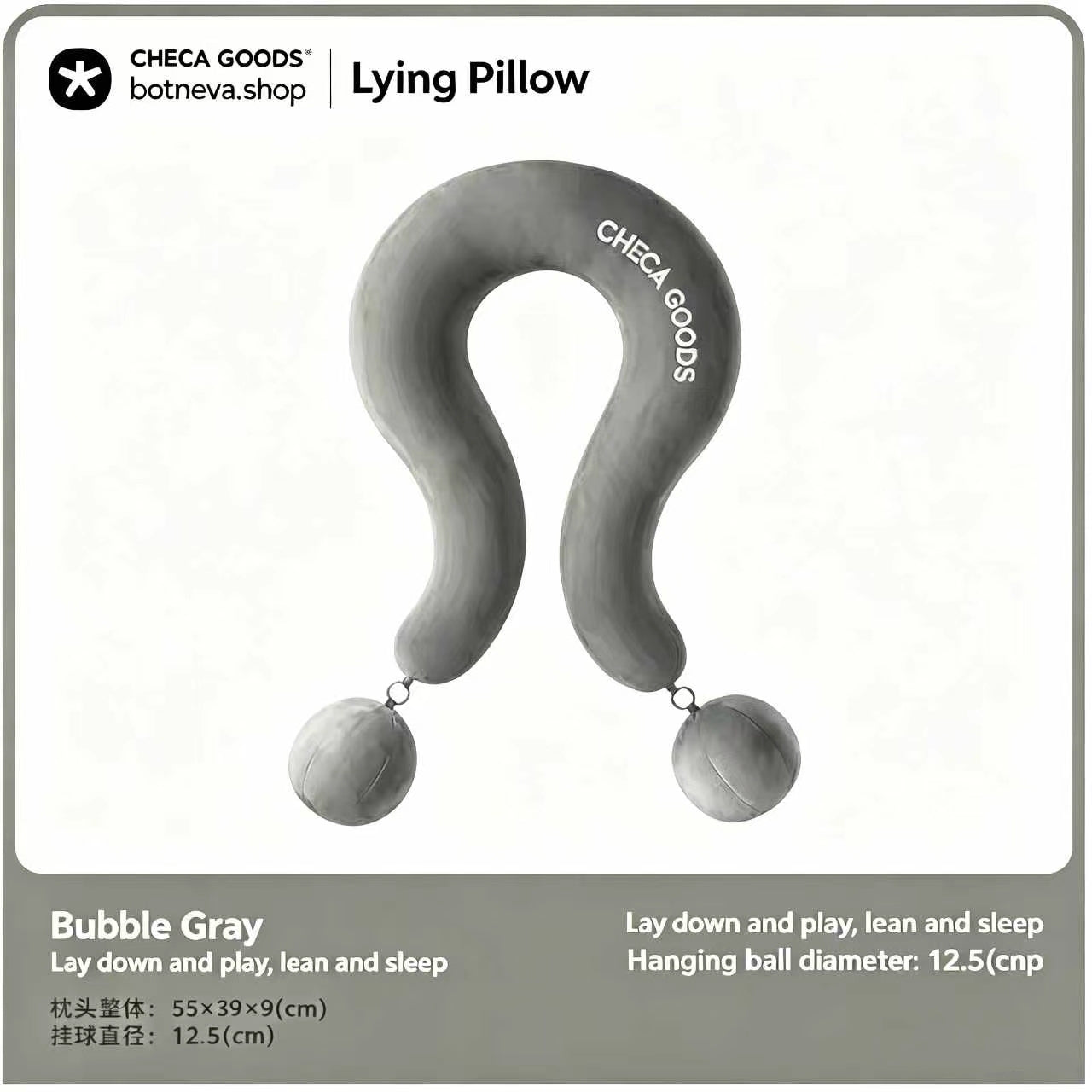 Bubble U-Shape Travel Neck Pillow with Phone Pillow Pocket - Memory Foam Comfort