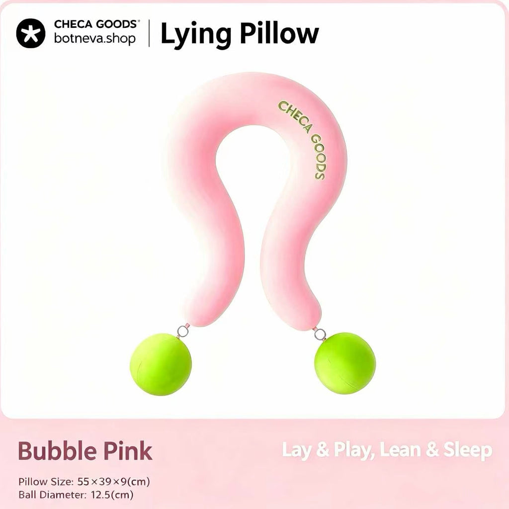 Bubble U-Shape Travel Neck Pillow with Phone Pillow Pocket - Memory Foam Comfort