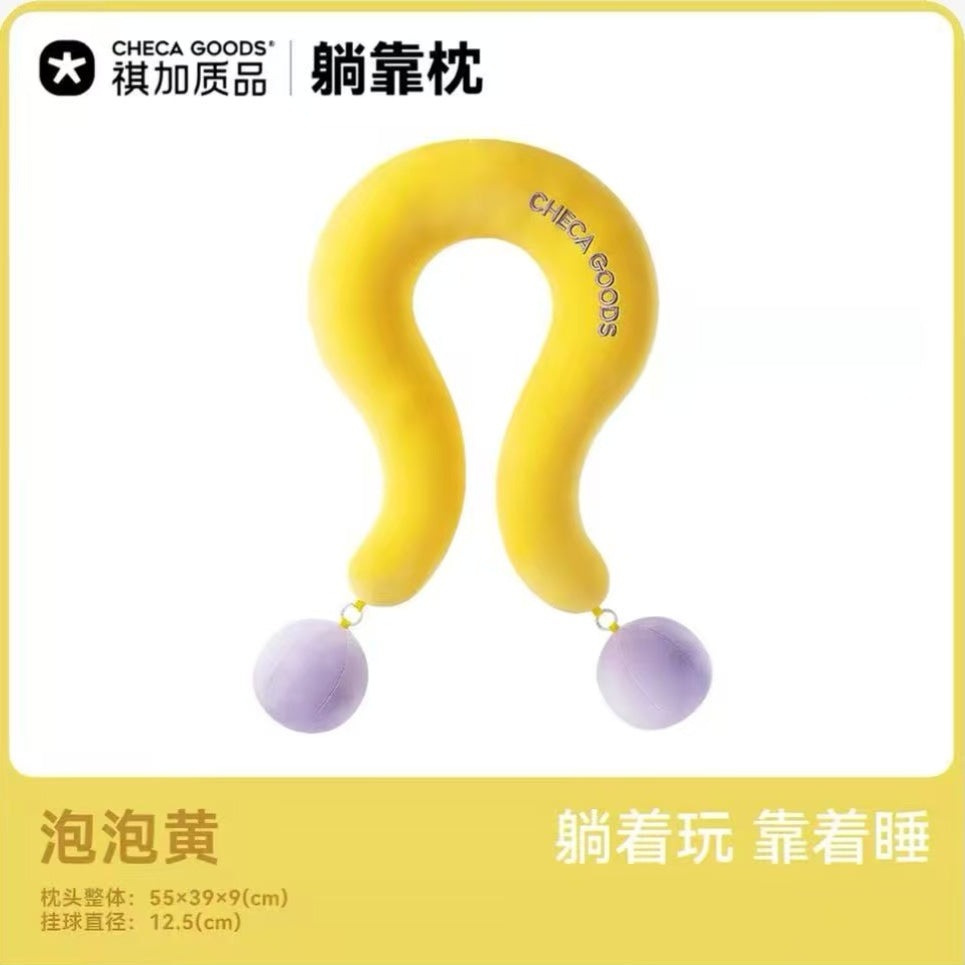 Memory Foam Travel Neck Pillow - Usage Demo, Comfortable Neck Support Position