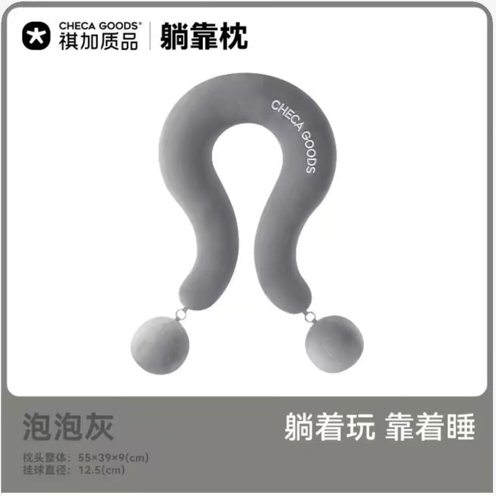 Memory Foam Travel Neck Pillow - Packaging, Comes with Portable Storage Bag