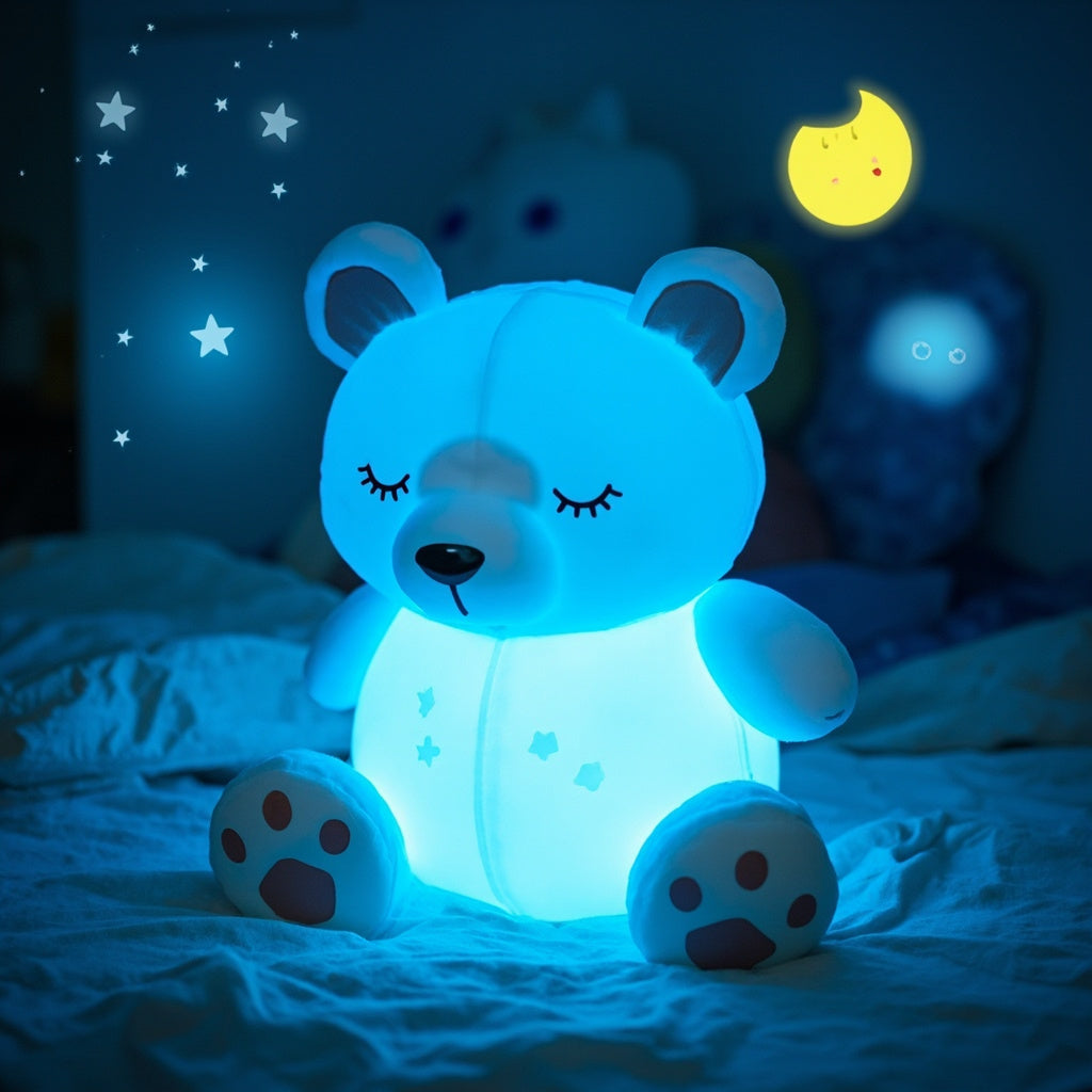 Sleep Guardian Bear - AI Night Light Companion - botneva AI Toy