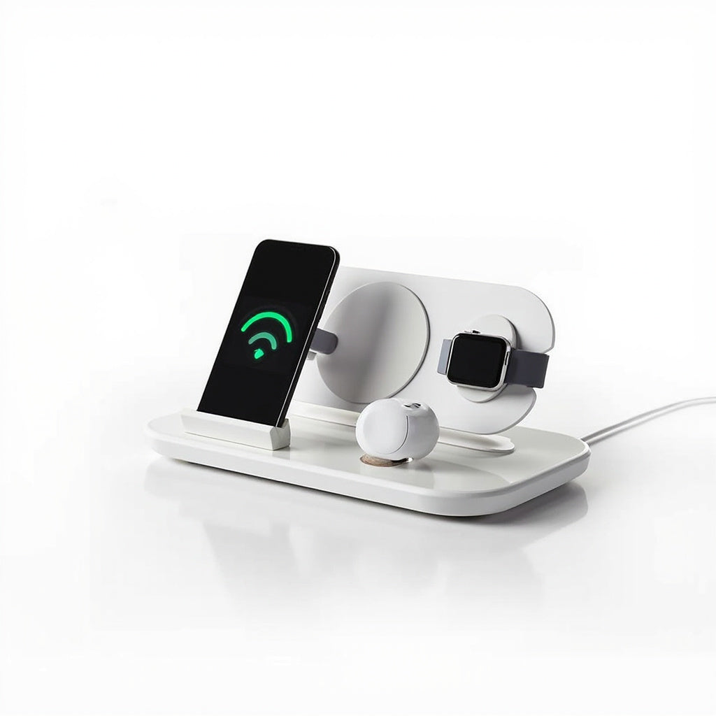 3-in-1 Wireless Charging Station - Fast Qi Charger for Phone AirPod...
