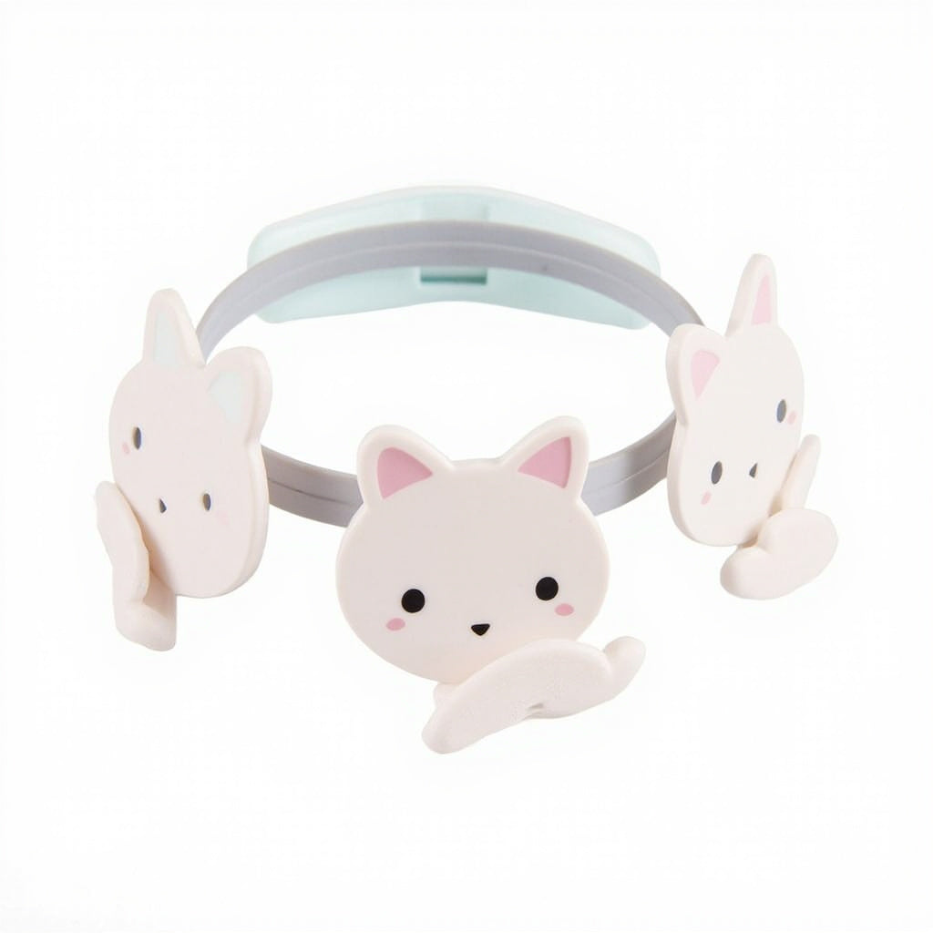 Cute Space Pet Portable Neck Fan - USB Rechargeable Bladeless Lanya...