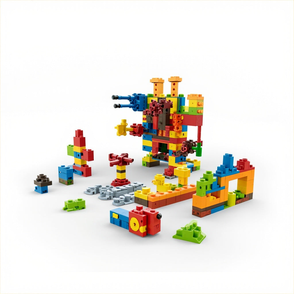 STEM Programming Building Blocks - Robotics Kit with LEGO-Compatible Pieces for Kids