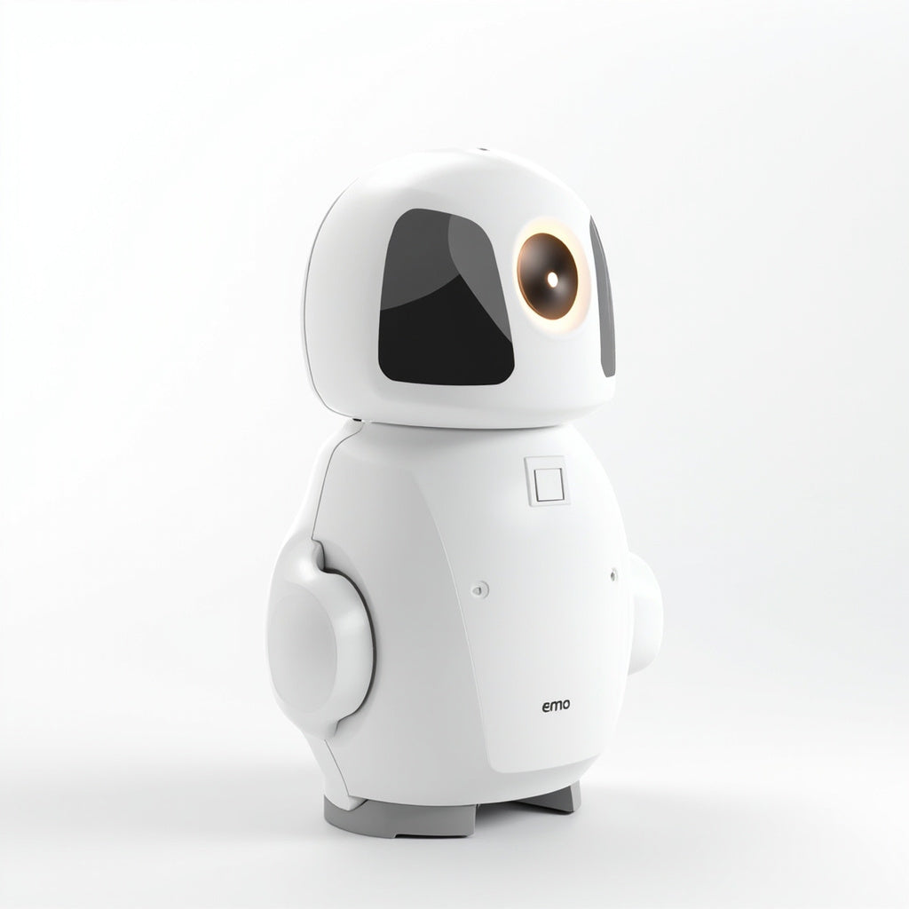 EMO AI Desktop Robot - Voice Interactive Companion with LED Face Di...