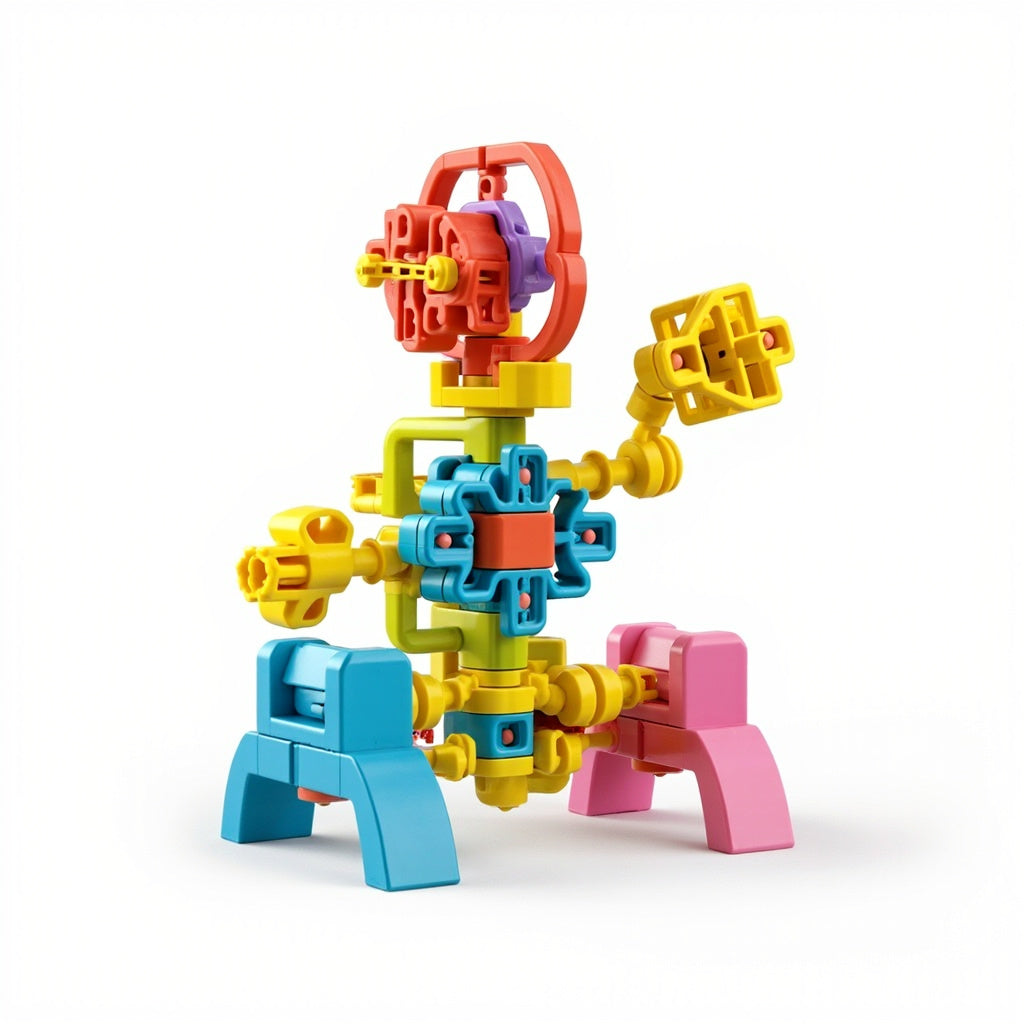 STEM Programming Building Blocks - Robotics Kit with LEGO-Compatible Pieces for Kids