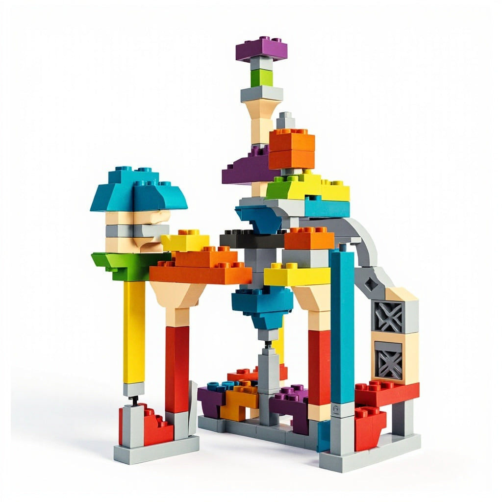 STEM Programming Building Blocks - Robotics Kit with LEGO-Compatible Pieces for Kids