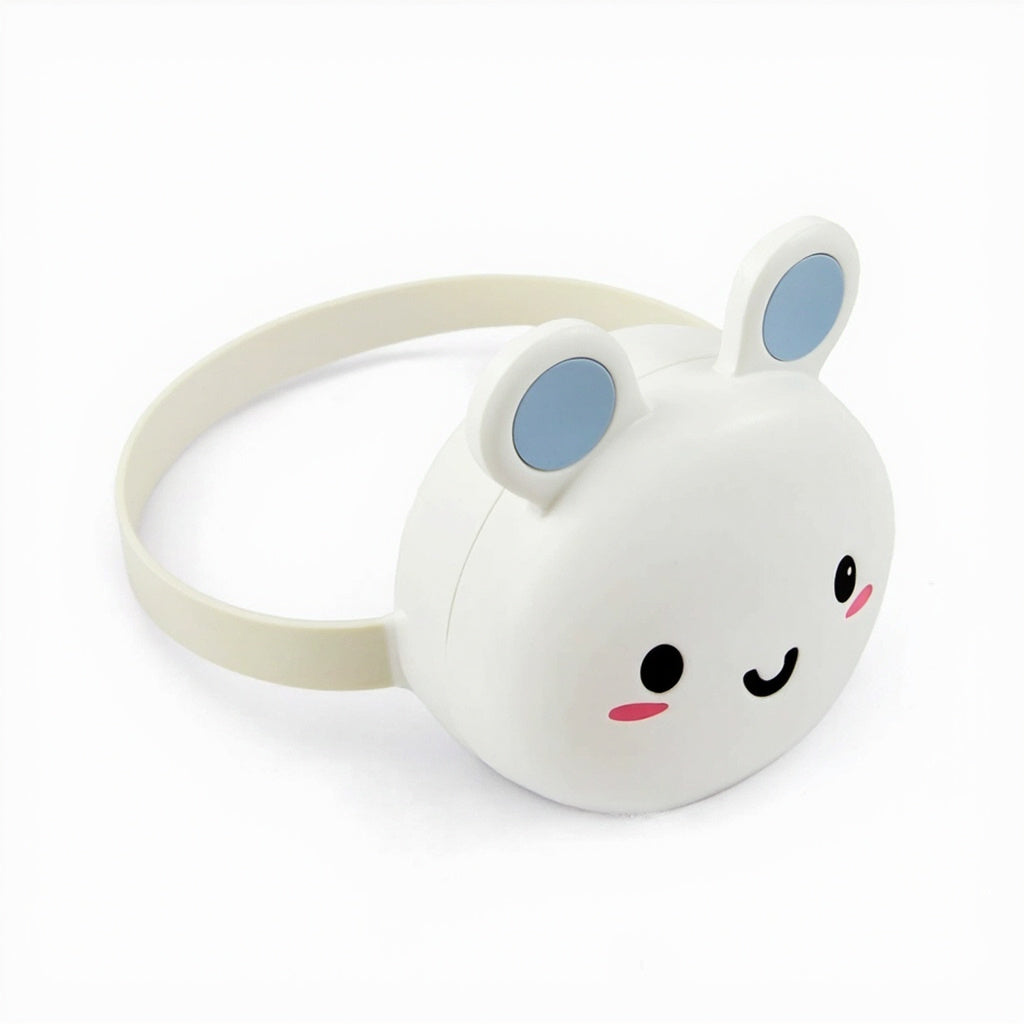 Cute Space Pet Portable Neck Fan - USB Rechargeable Bladeless Lanya...
